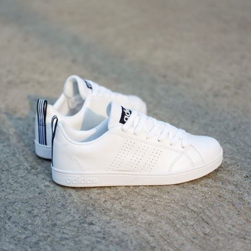 Sepatu Adidas Neo Advantage Import Vietnam Premium Full White Putih Sneakers Sekolah Kerja