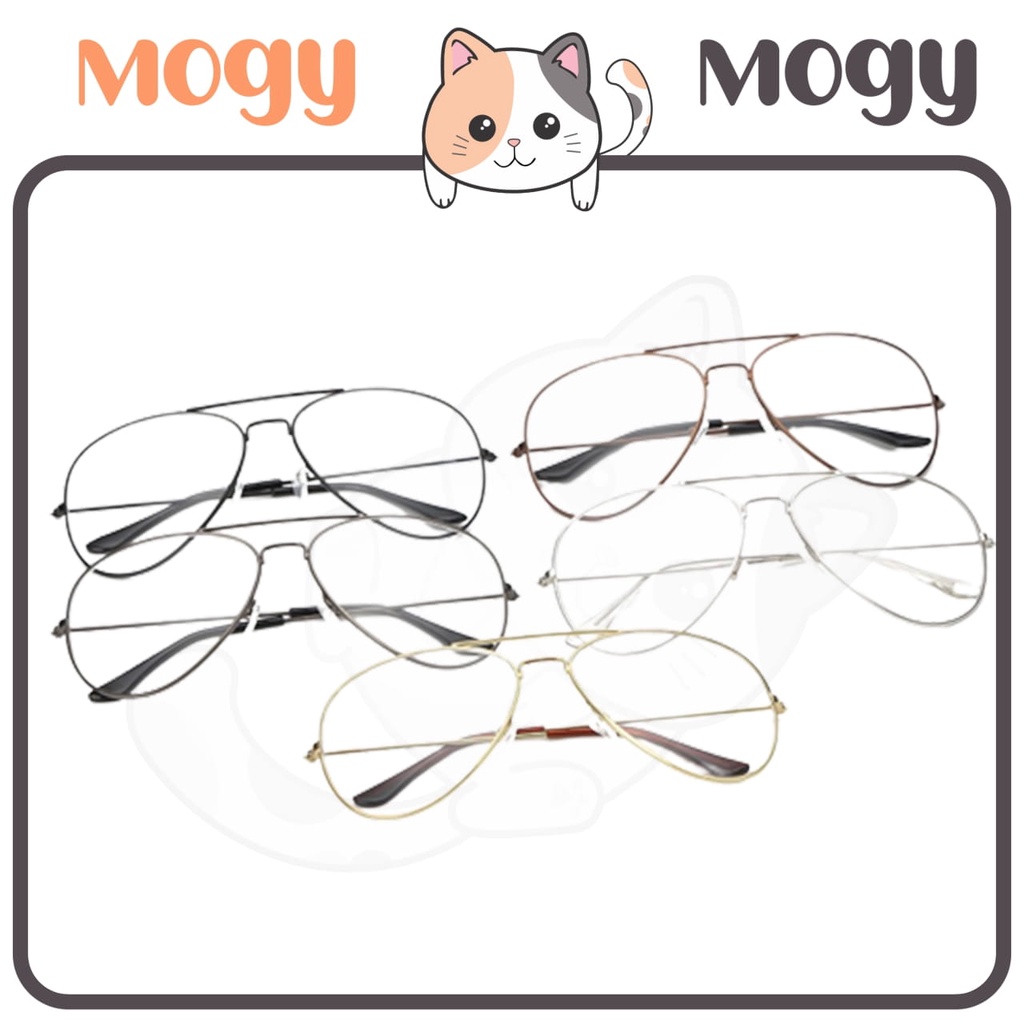 MOGYMOGY K103 Kacamata Pria Kaca Mata Model Wanita Unisex Fashion Korea