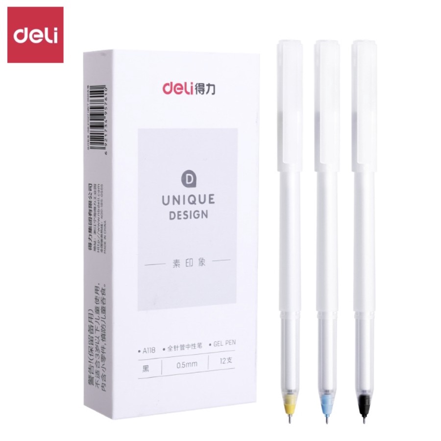 

PULPEN TINTA GEL DELI GEL 0.5mm DESIGN UNIK