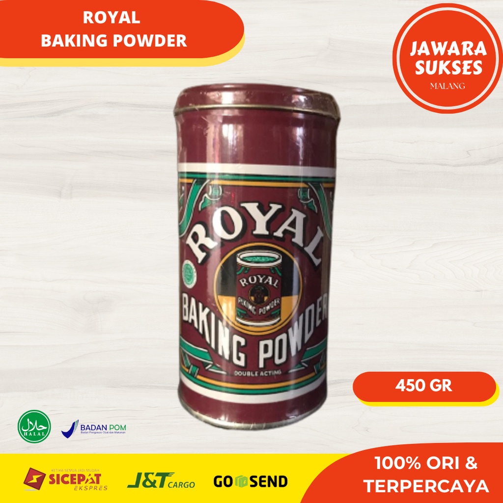 

Royal Baking Powder Double Acting 450gr Kemasan Kaleng
