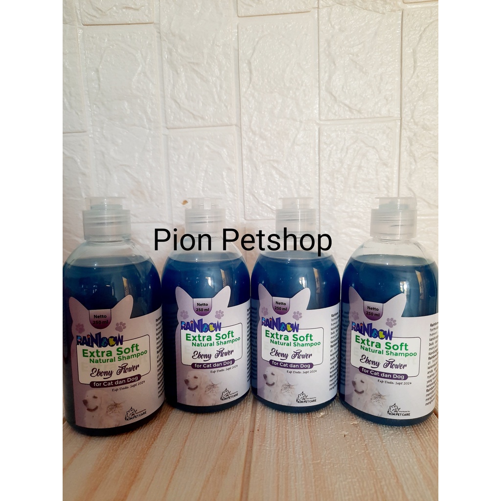 Rainbow Extra Soft Natural Shampo 250ml For Cat and Dog Tutup Ulir