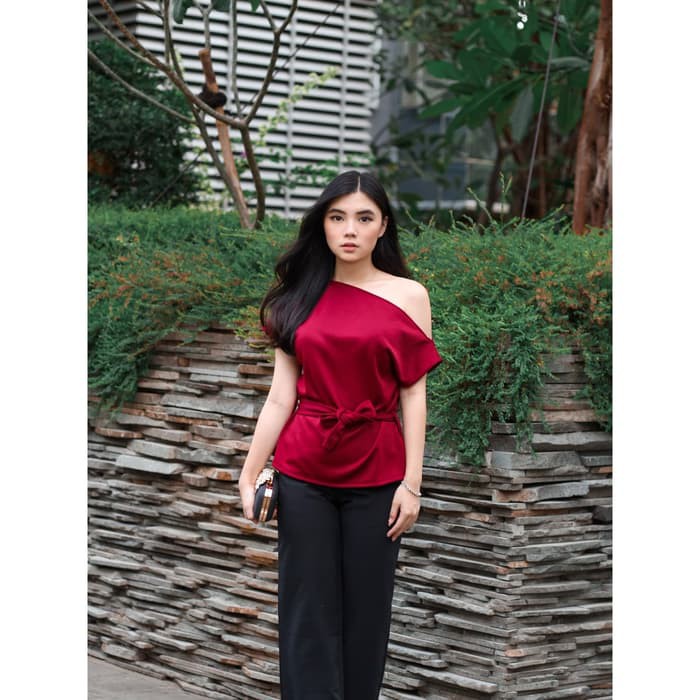 Baju Wanita - Atasan / Blouse Cewek Import Korea Original Terb 5224JG Cottonbells Blouse Casual Wa