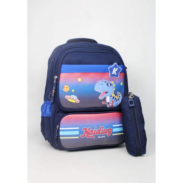 Tas Ransel Sekolah Import Anak Cewek Cowok Tas Sekolah Motif Rabbit Dinosaurus Free Kotak Pensil Terbaru