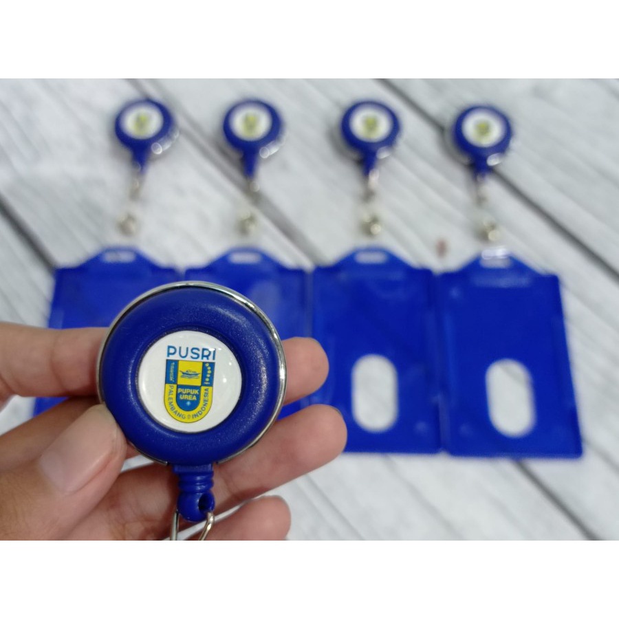 

Yoyo Id Card Pusri/Yoyo Nametag Pusri/Yoyo Putar - Biru