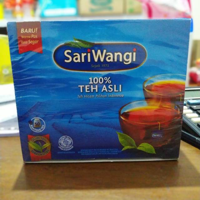 

Teh Sari Wangi - Teh Celup | 1 Pak 92.5gr isi 50 Kantong Teh