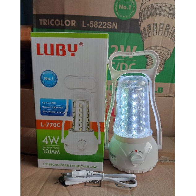 Luby Emergency L-770C Model Lampu LED Petromax