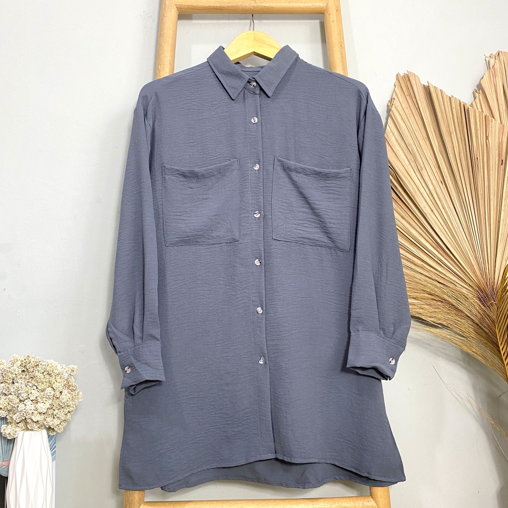 KEMEJA BLOUSE OVERSIZE DAISHA AIRFLOW DAILY OFFICE SHIRT PREMIUM B599