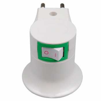 FITTING LAMPU BOHLAM E27 FITTING LAMPU PORTABLE EU PLUG