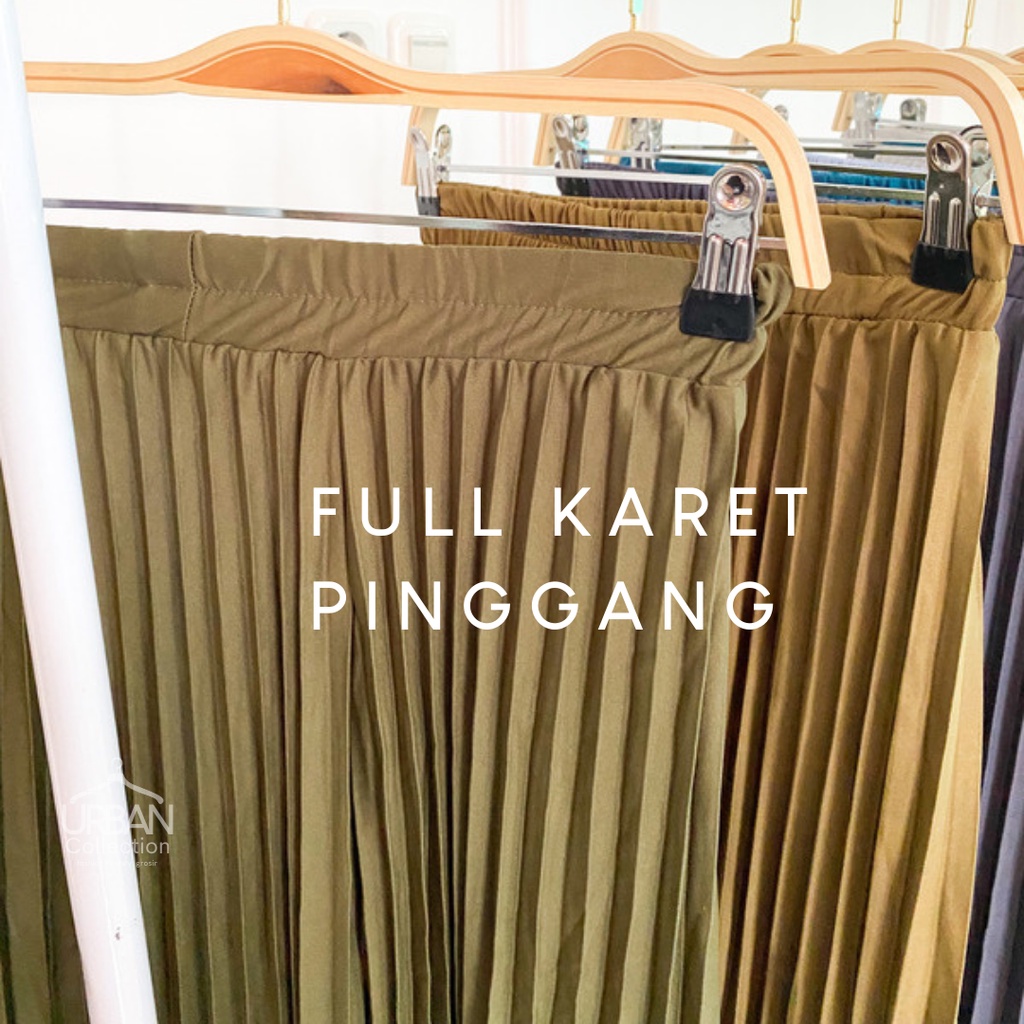 ROK PLISKET PREMIUM 7/8 - BAWAHAN WANITA PANJANG TANGGUNG