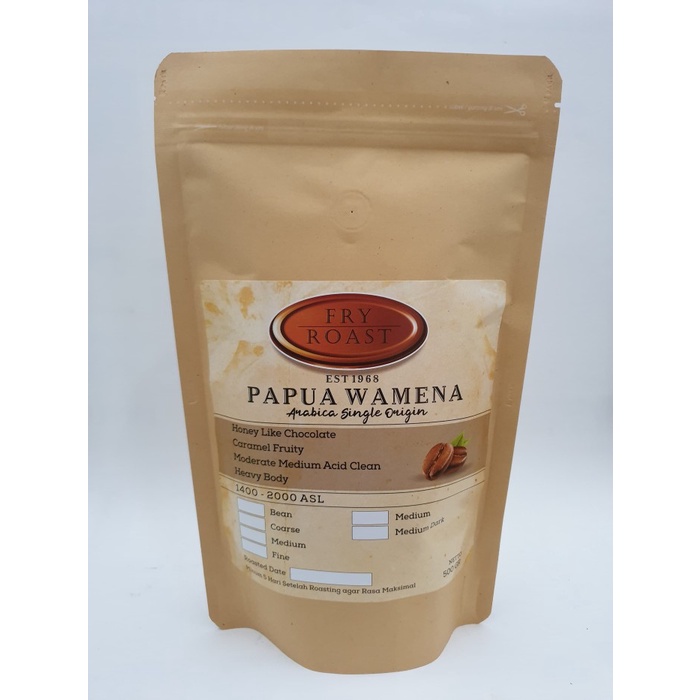 

(BISA COD) KOPI ARABIKA PAPUA WAMENA 500 GRAM BIJI/BUBUK - BIJI, MEDIUM ROAST