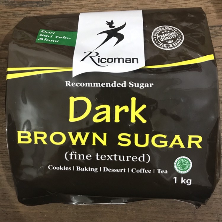 Dark Brown Sugar Sugar Ricoman 1kg