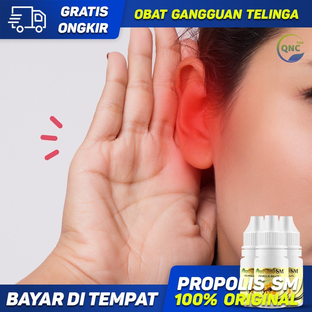 Obat Gangguan Telinga, Obat Telinga Berdenging, Obat Sakit Telinga - Propolis SM