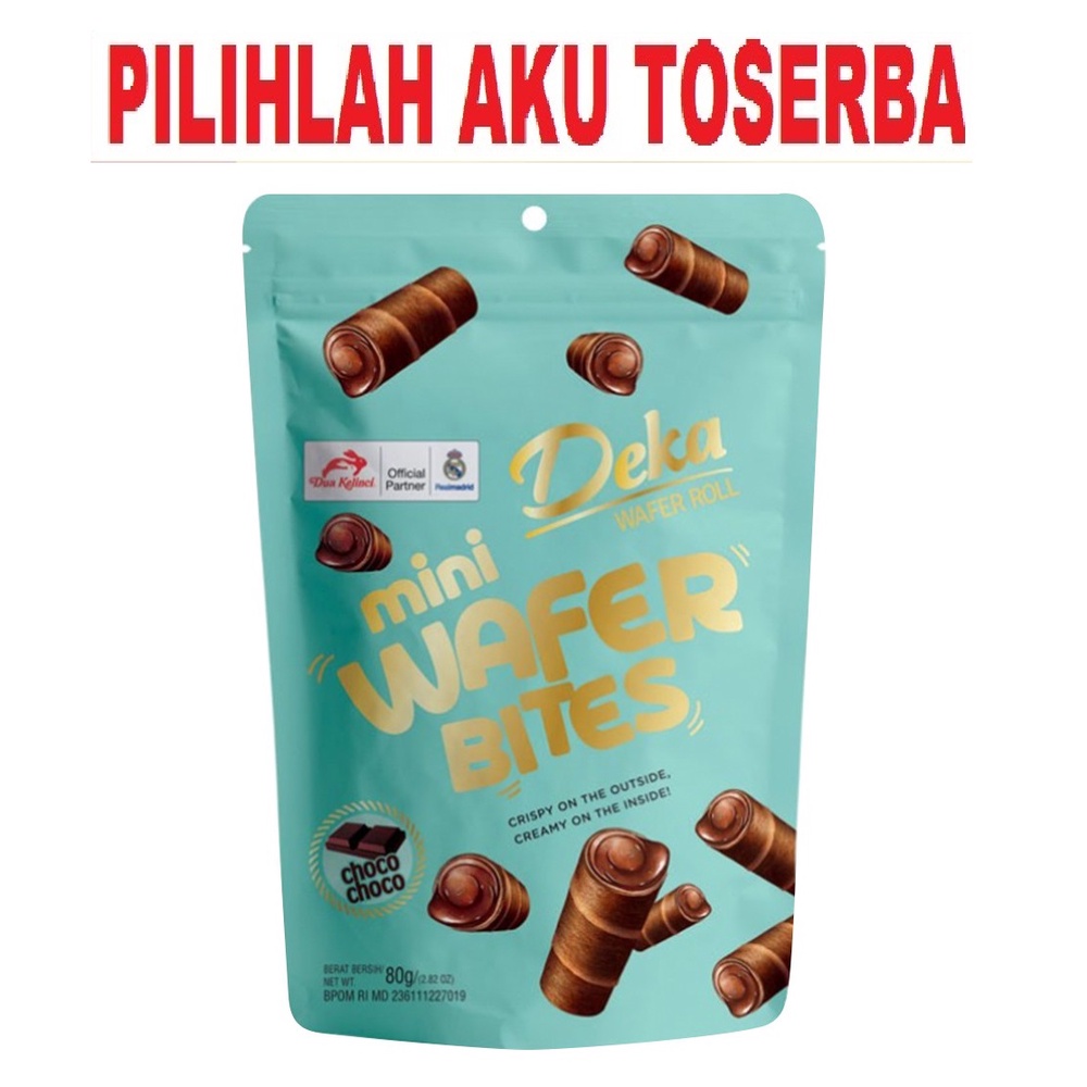 DEKA Mini Wafer BITES Rasa CHOCO CHOCO 80 gr - ( HARGA PER POUCH )