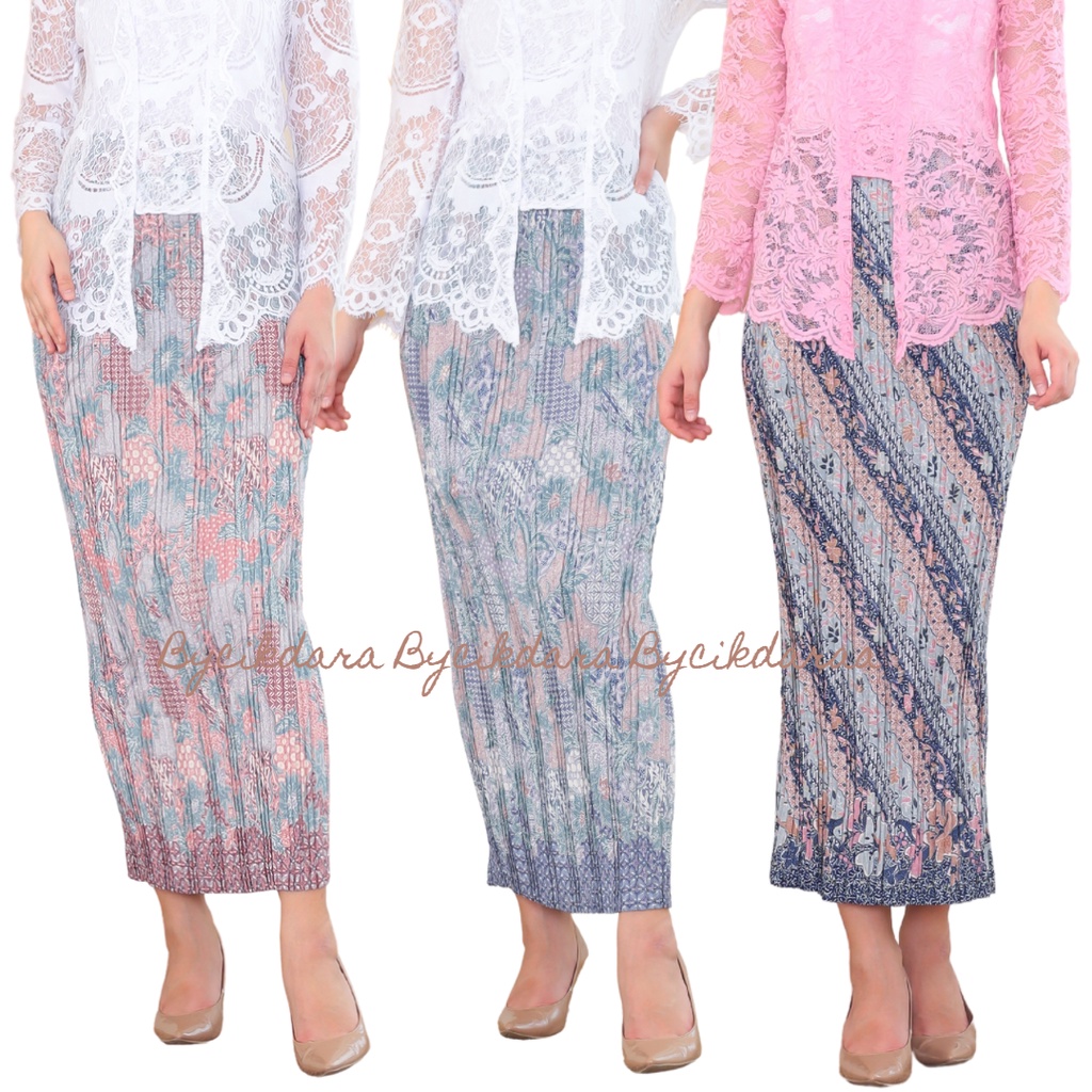 Pleated Skirt Batik | Frisket | Prisket | Plisket | Bukan Pario | Plated Skirt | kain batik plated | ironless| Bysierra butik