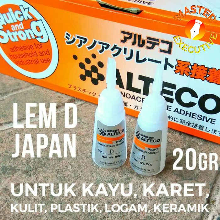 [Dus - 50 Buah] Alteco JAPAN Lem Type D Cor Setan Korea isi 50 Buah 1 Dus / Super Kuat