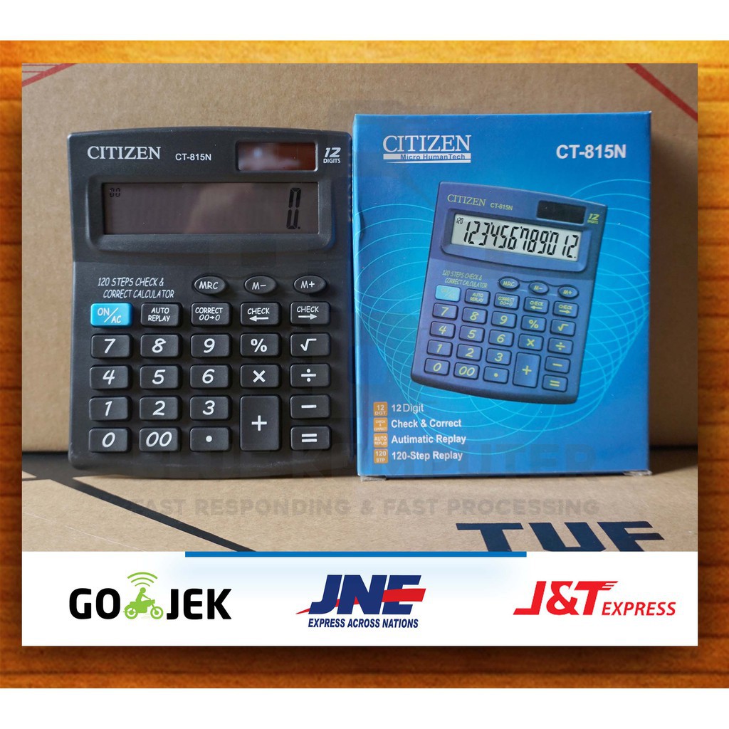 

Kalkulator Citizen CT815N / Calculator Alat Penghitung Angka