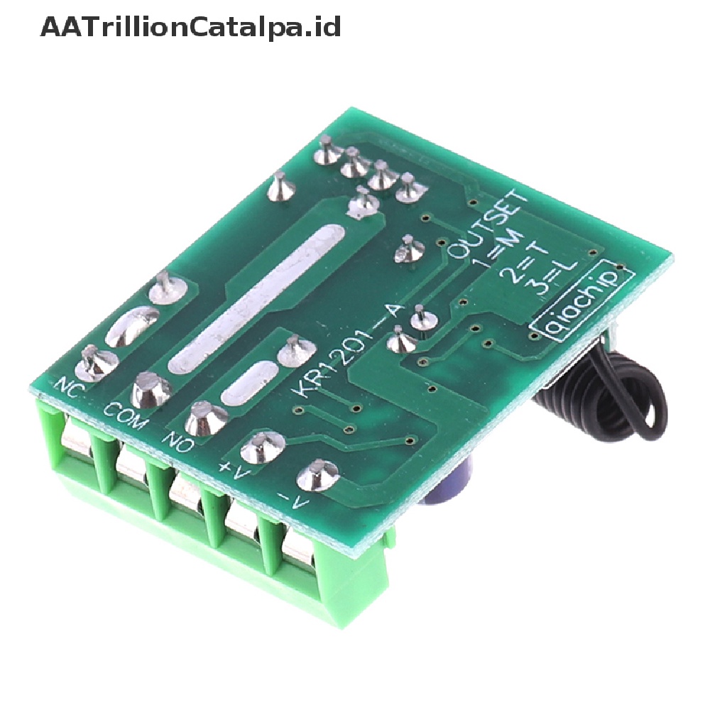 Aatrillioncatalpa Modul Relay Switch Remote Control Wireless RF 1CH Channel 433MHz DIY