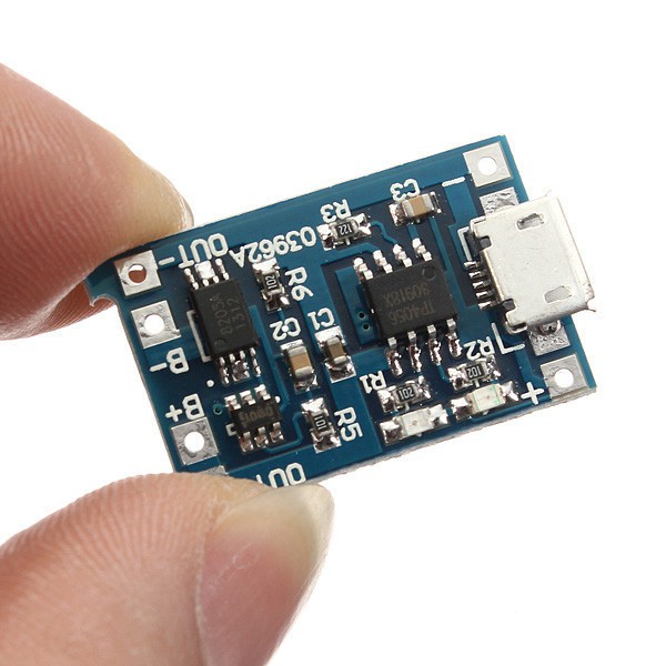 Modul TP4056 Micro USB 1A 5V Dengan Proteksi Battery Charging Board