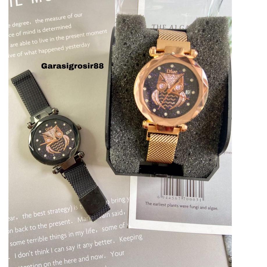 Banyak Dipakai.. JAM TANGAN WANITA / JAM TANGAN RANTAI MAGNET / JAM ANGSA MAGNET / ARLOJI ANALOG MEW