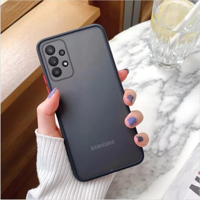 SAMSUNG A33 A53 A73 5G CASE DOVE COLOUR CASE DOFF BUMPER COLOUR LIS WARNA - A33 5G, Hitam