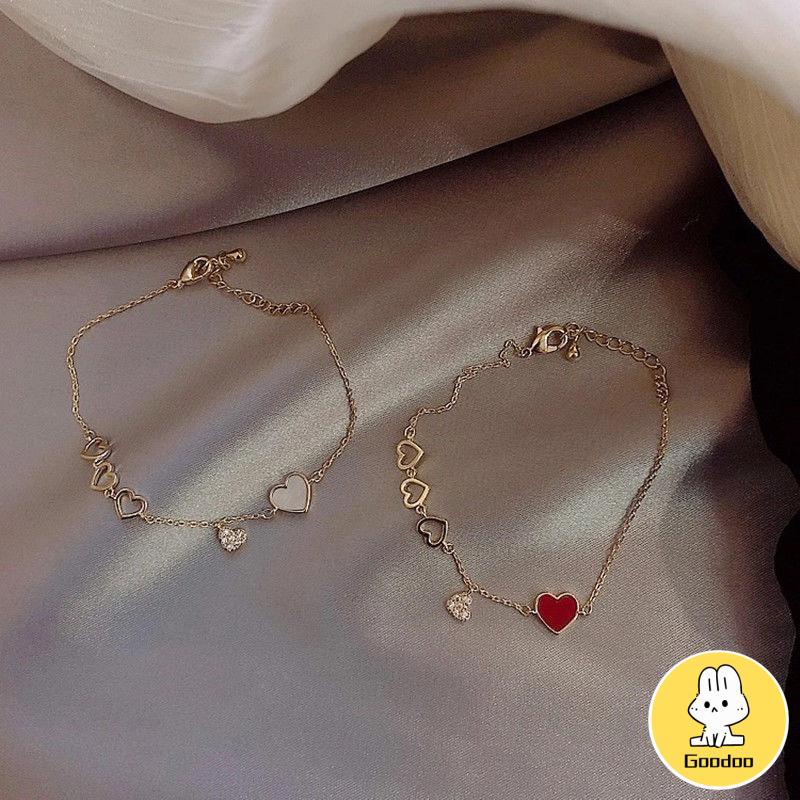 Gelang Bentuk Cinta Adjustable Untuk Pasangan Korean Bracelet Aksesoris wanita-Doo