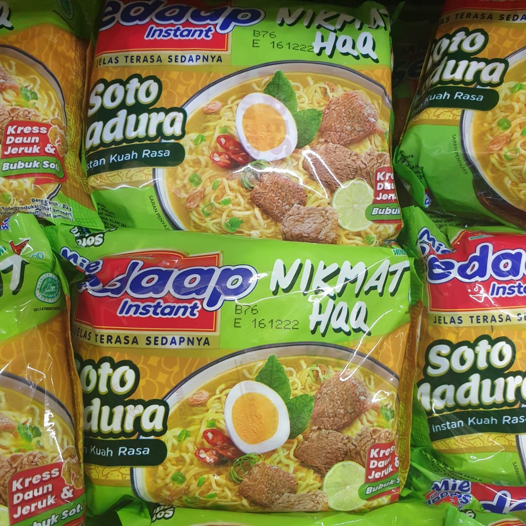 

4X pcs Mie Sedaap Soto Madura Mi Sedap Instan Kuah Indonesia