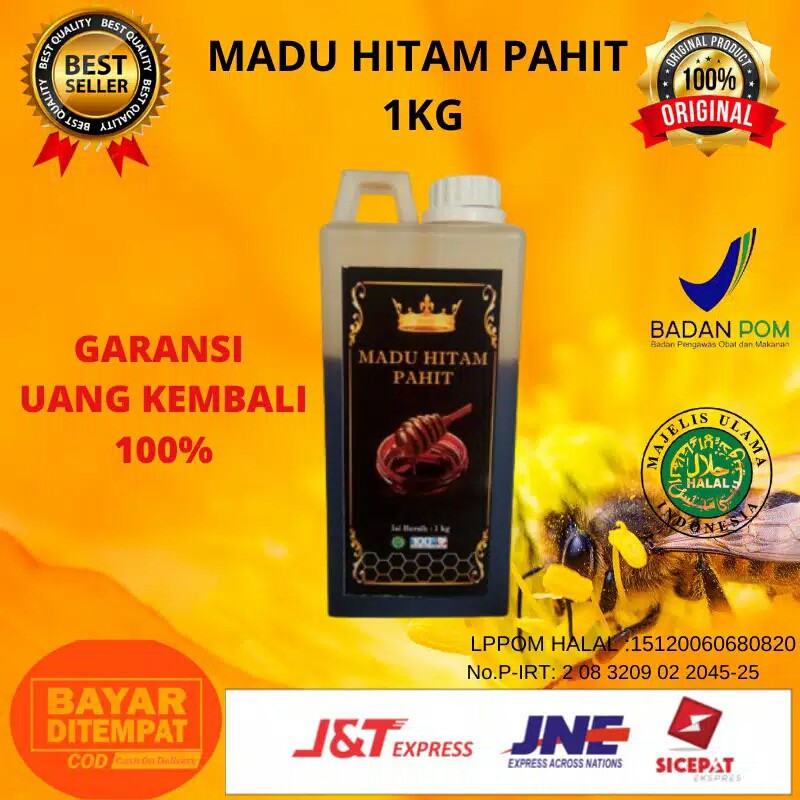 

Madu Hitam Pahit Madu Asli Madu Murni 1Kg Label Original Halal