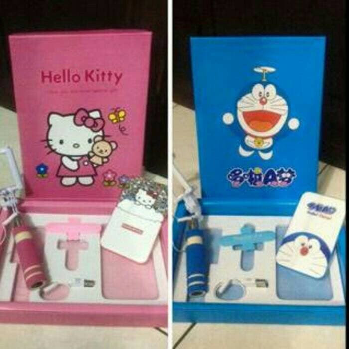 Paket Powerbank Hk Dan Doraemon