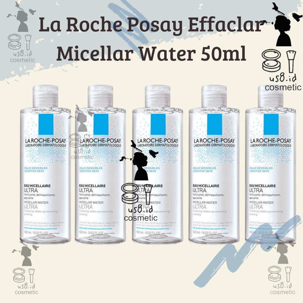 La Roche Posay Effaclar Micellar Water 50ml - Pembersih Wajah Kulit Berminyak/ Sensitif