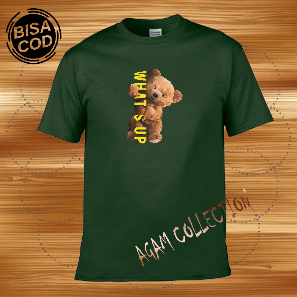 Agam Collection Baju Kaos Distro Sablon  Printing Lengan Pendek  Premium Quality