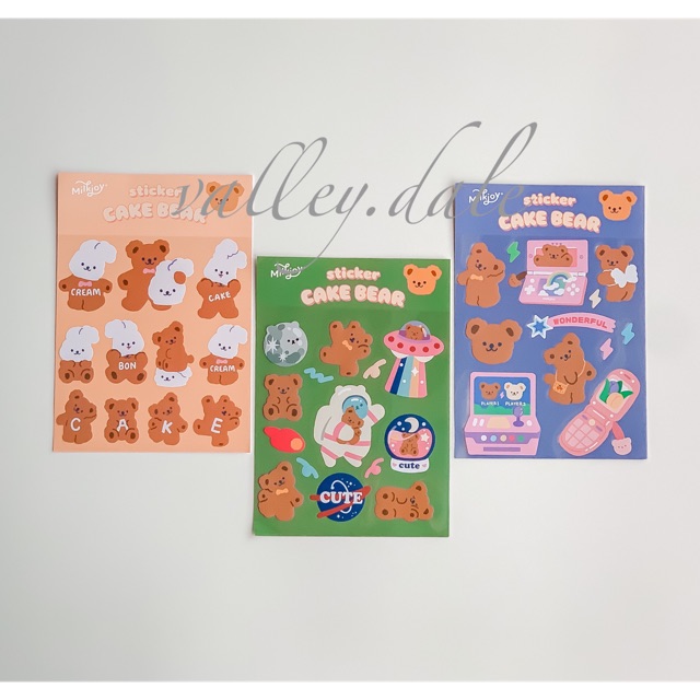 

ET004 Sticker handphone / laptop / diary Bears