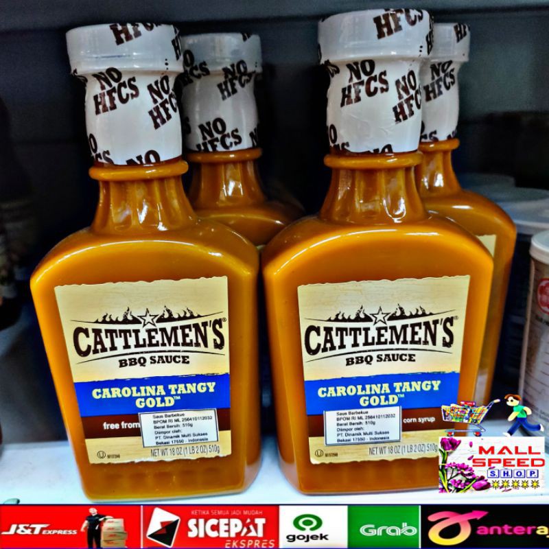 

French cattlemens bbq sauce carolina tangy gold 510 gram