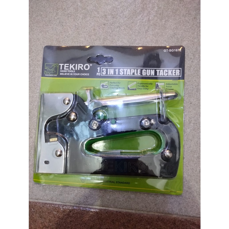 TEKIRO (GT-SG1672) STAPLE GUN TACKER 3 IN 1 (6-14mm) staples tembak 3in1 jok motor