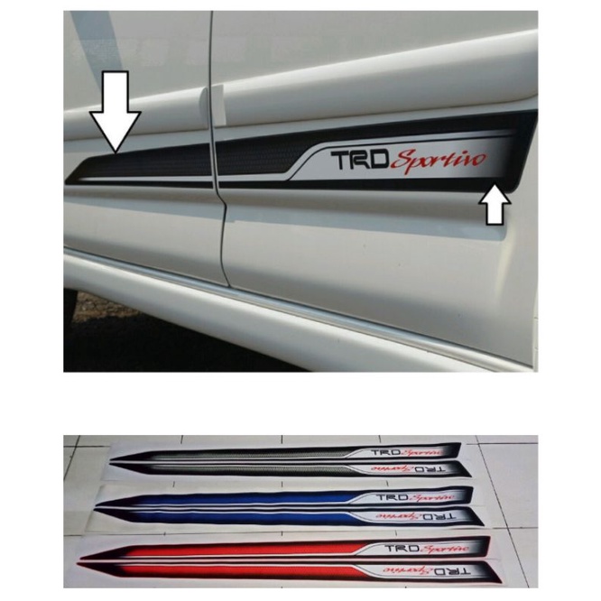 Stiker TRD Rush / Stiker TRD Sportivo / stiker toyota / sticker mobil TRD Sportivo / sticker mobil T