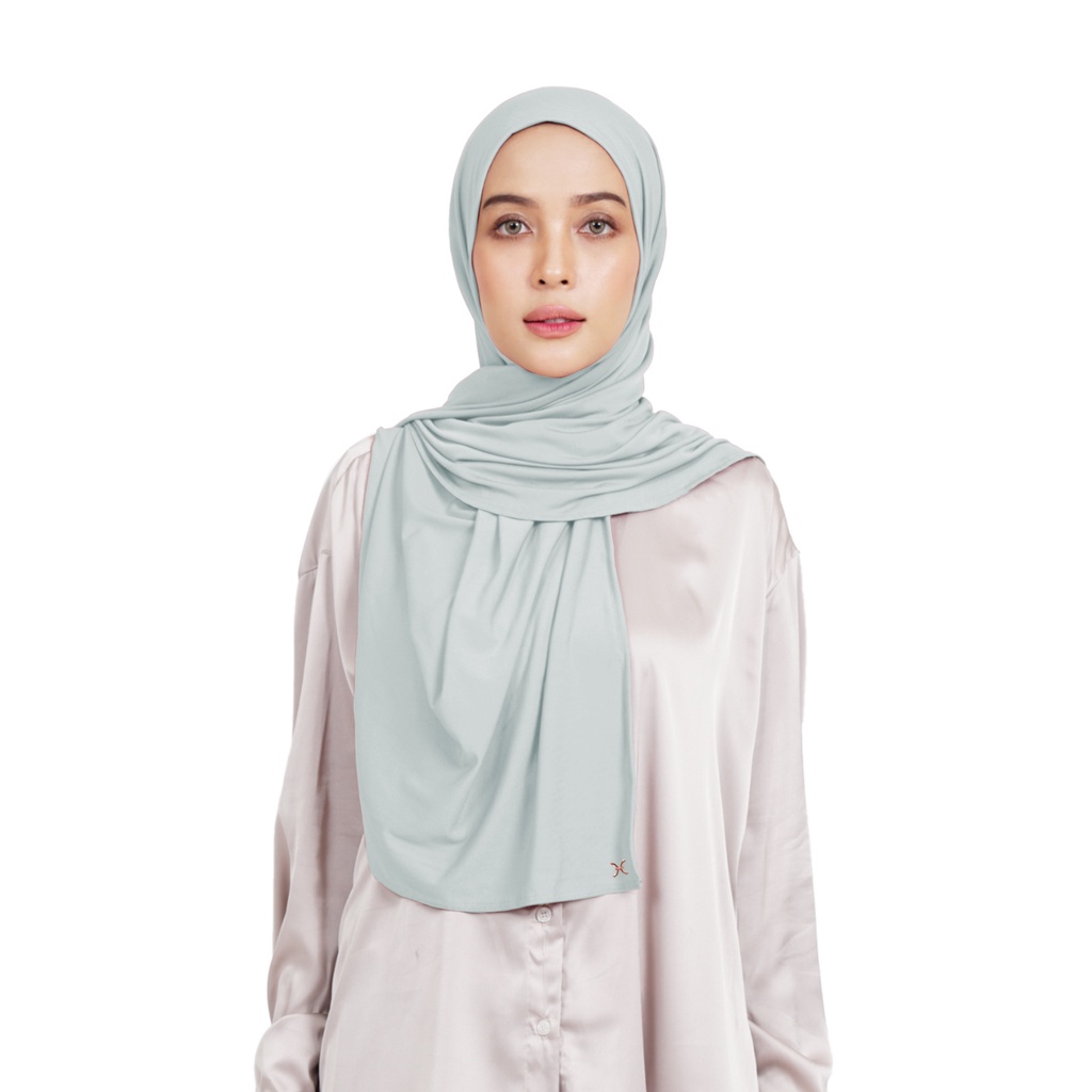 Hameeda - Hannah Instant Hijab | Jersey Bergo Pashmina-Hint of Mint