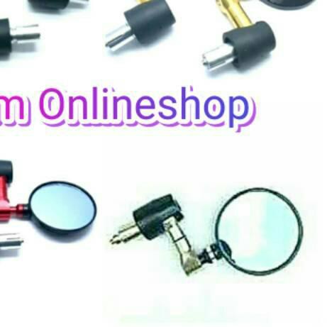 ♤ Spion Jalu Stang Bulat Full Cnc Besar semua motor N max Aerox Vario 125 150 Mio Vixion Beat Fu ➯