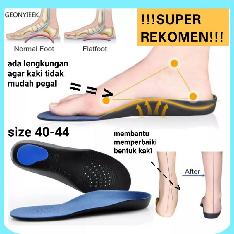 INSOLE FLAT FOOT SOL SEPATU KAKI DATAR SOL SEPATU PRIA ALAS SEPATU PRIA INSOLE ARCH SUPPORT