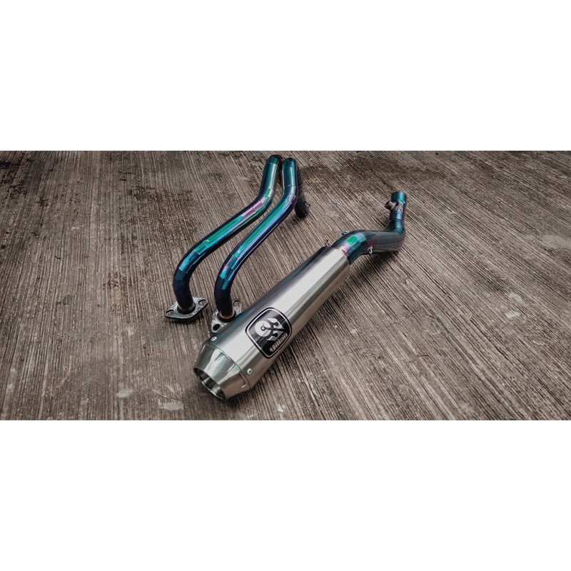 KNALPOT VILLAN PRO1 Header blue cbr250rr ninja250 mt25 r25 z250