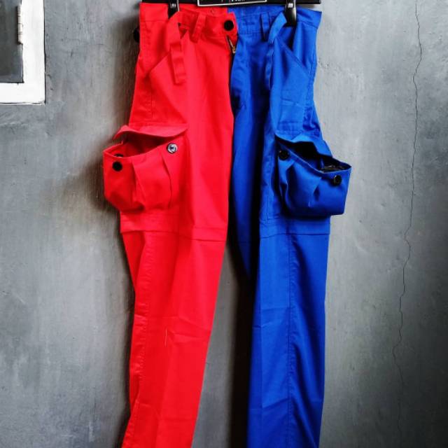 Cargo pants stret punk belang