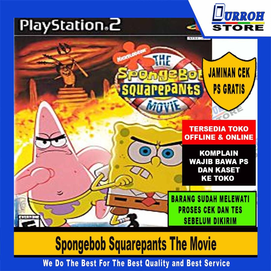 KASET GAME PS 2 Spongebob Squarepants The Movie