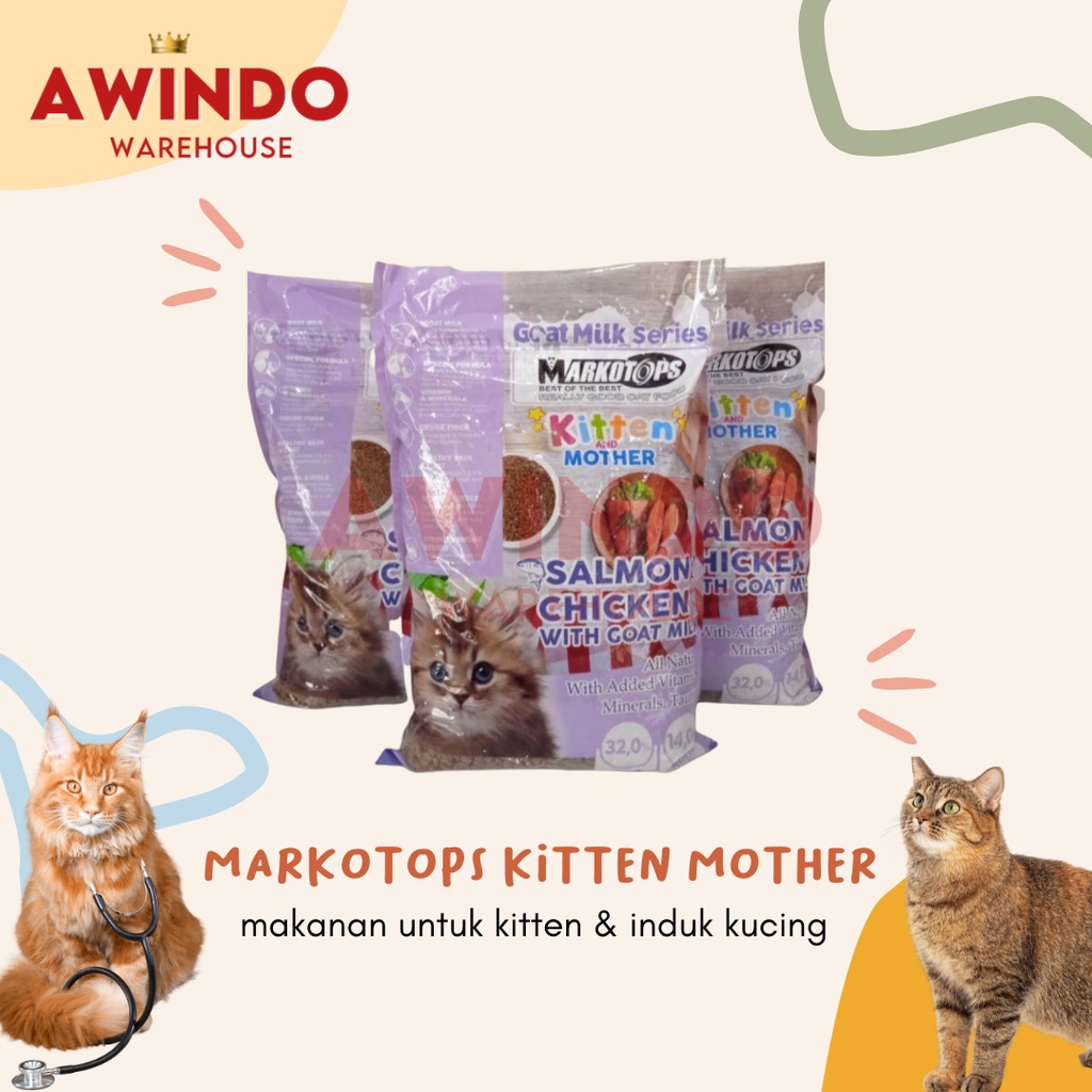 MARKOTOPS KITTEN MOTHER - Makanan Pakan Markotop Kucing Anak Induk Kucing Kitten Mother