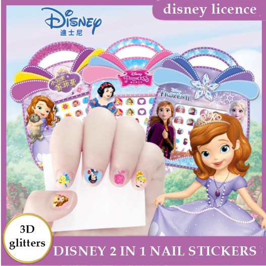 [ORGM] *DISNEY*Sticker Kuku Glitter Karakter Princess Frozen