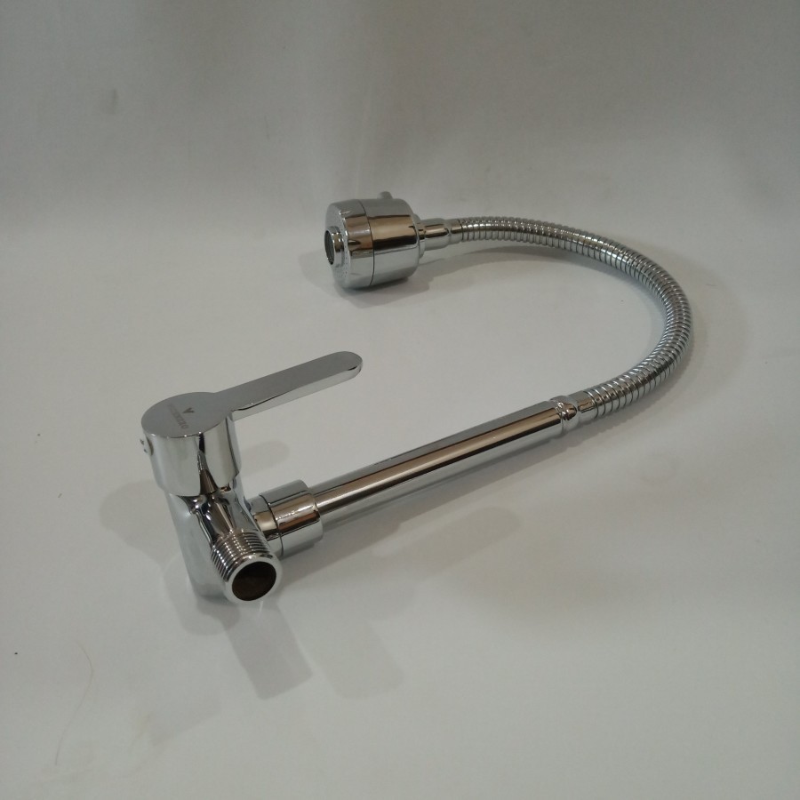 Kran Cuci Piring Flexible 1/2&quot; Kuningan Handle Engkol KST 959