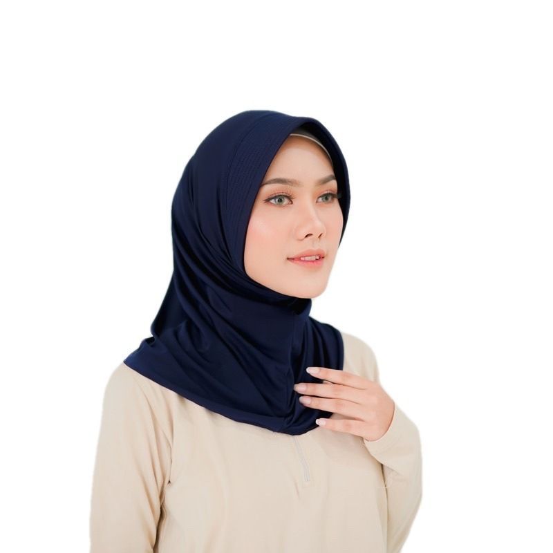 Jilbab Sport Bergo Sport / Hijab Volly Olahraga Muslimah Kerudung Sekolah