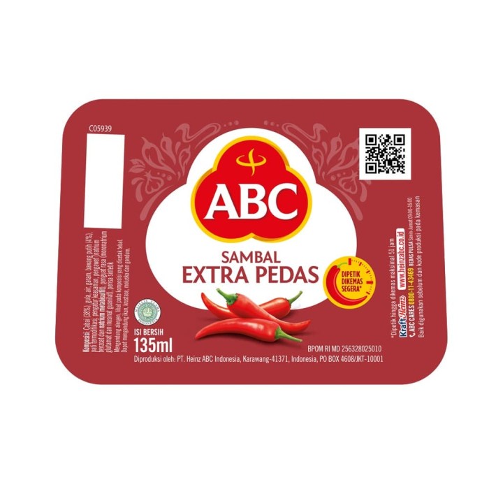 

Sambal-Aneka- Abc Sambal Extra Pedas 135 Ml - Twin Pack -Aneka-Sambal.