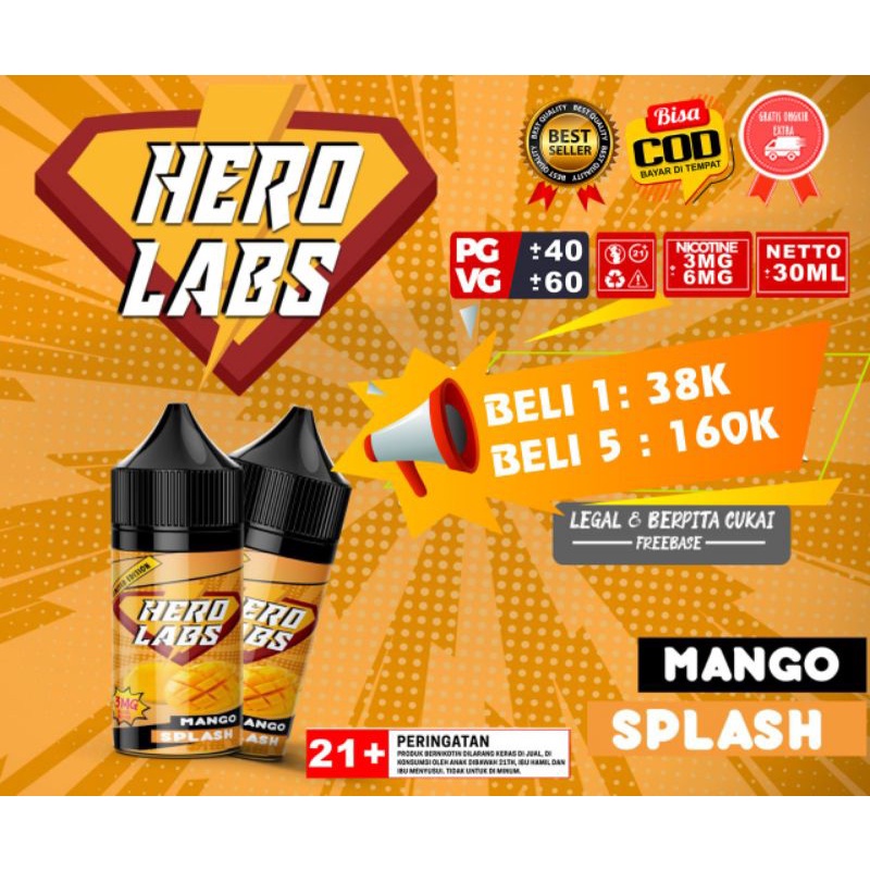 LIQUIDS PREEBASE 3MG 30ML RASA MANGO SPLASH DINGIN