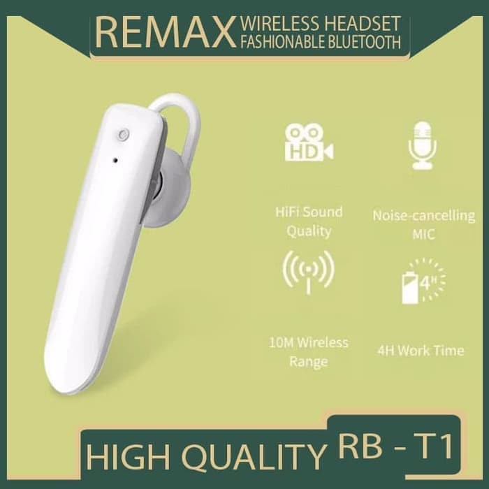 REMAX RB-T1 V 5.0 HEADSET BLUETOOTH Earphone Handsfree Headphone T1