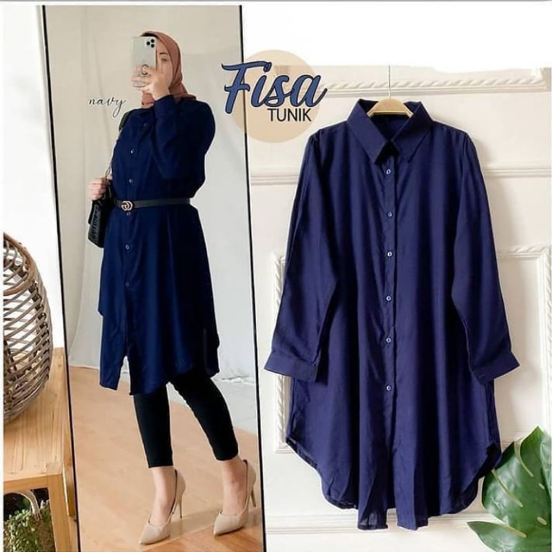 fisa tunik pakain wanita tunik wanita