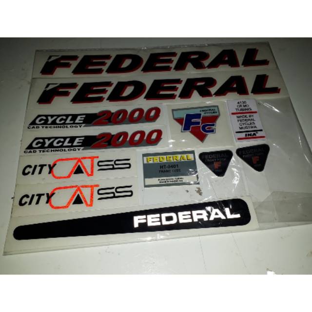 stiker sepeda federal citycat