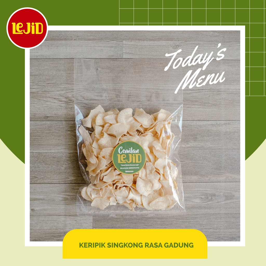 

SINGKONG RASA GADUNG 200GR / CEMILAN / GURIH / ASIN / JAJANAN / MAKANAN RINGAN